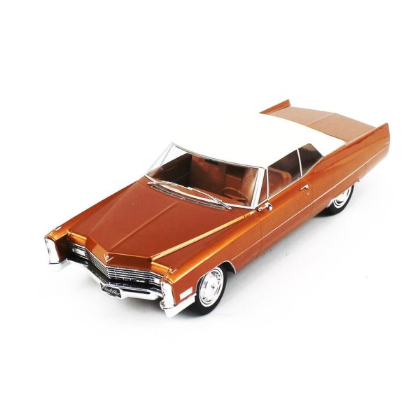 1/18 1967 Cadillac Deville Softtop Metalik AltınKahve Diecast Araba, KKscale 180317 - Görsel 2