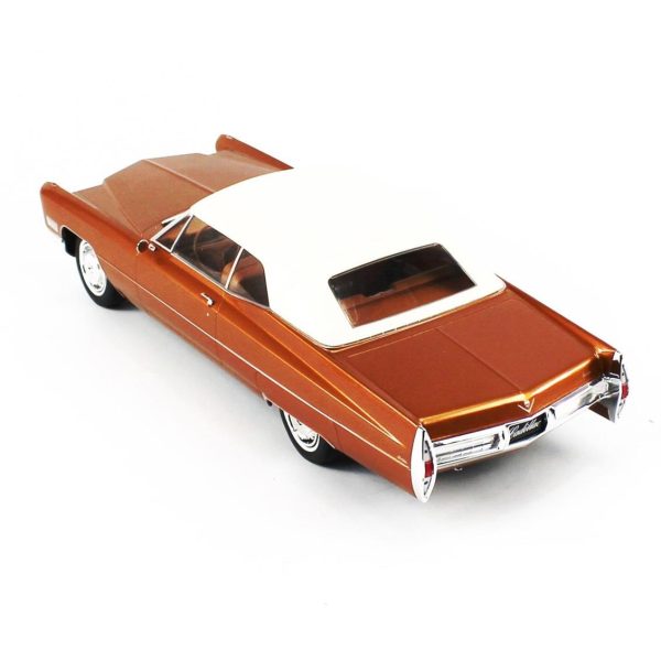 1/18 1967 Cadillac Deville Softtop Metalik AltınKahve Diecast Araba, KKscale 180317 - Görsel 3