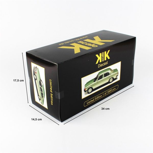 1/18 1977 Mercedes Benz 230E W123 Metalik Açık Yeşil Diecast Araba, KKscale 180353 - Görsel 5