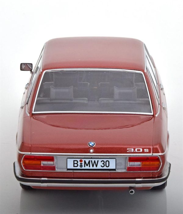 1/18 1971 Bmw 3.0 E3 2.Seri Metalik Kırmızı-Kahve Diecast Araba, KKscale 180402 - Görsel 4