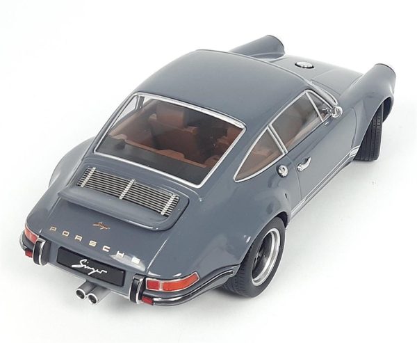 1/18 Singer Porsche 911 Coupe Gri Diecast Araba, KKscale 180442 - Görsel 3