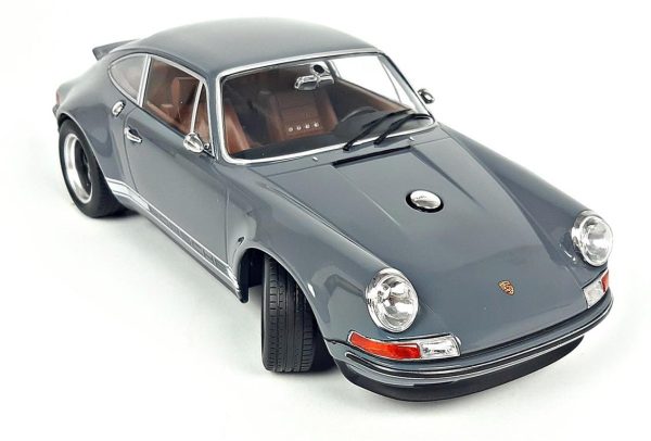 1/18 Singer Porsche 911 Coupe Gri Diecast Araba, KKscale 180442 - Görsel 2