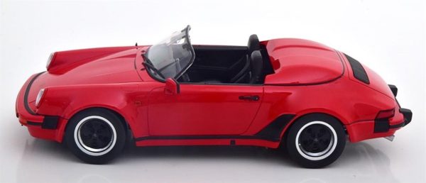 1/18 1989 Porsche 911 Speedster Kırmızı Diecast Araba, KKscale 180451 - Görsel 3