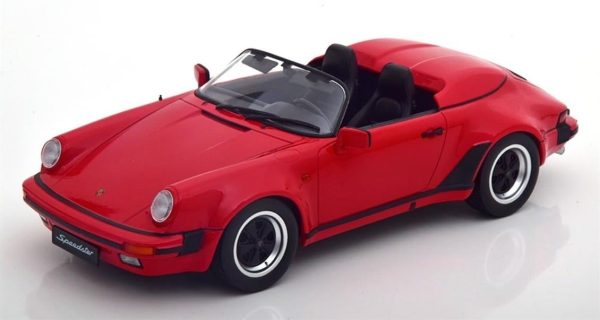 1/18 1989 Porsche 911 Speedster Kırmızı Diecast Araba, KKscale 180451