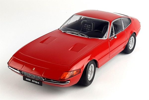 1/18 1971 Ferrari 365 GTB Daytona Series 2 Kırmızı Diecast Araba, KKscale 180591