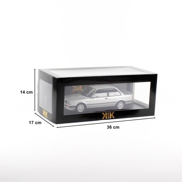 1/18 1987 Bmw 325i E30M-Package Gümüş Metalik Diecast Araba, KKscale 180741 - Görsel 5