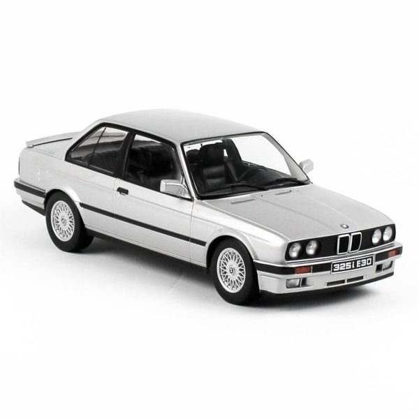1/18 1987 Bmw 325i E30M-Package Gümüş Metalik Diecast Araba, KKscale 180741