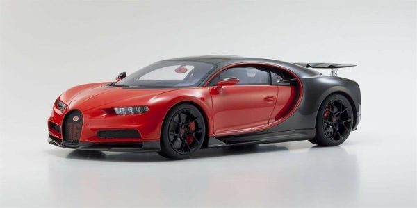 1/12 2019 Bugatti Chiron Sport (Resin Seri) Kırmızı Diecast Araba, Kyosho 8667