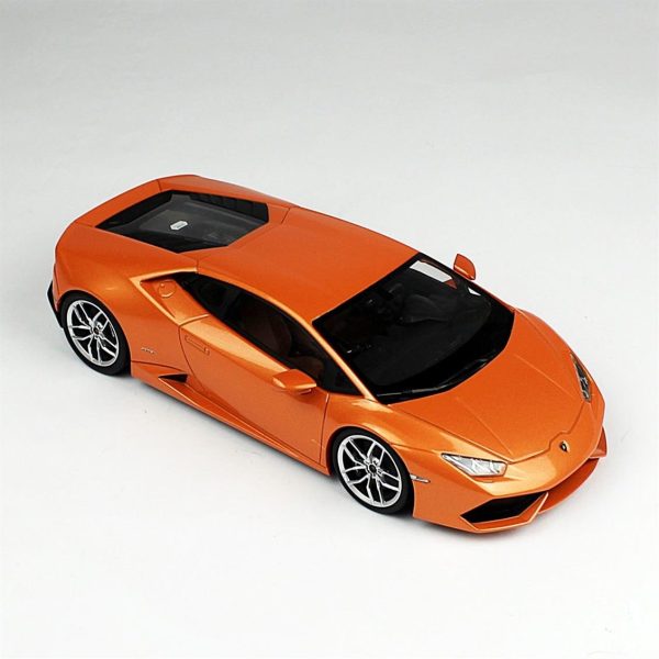 1/18 2015 Lamborghini Huracan LP610-4 (diecast ousia seri) Orange Diecast Araba, Kyosho 9511 - Görsel 2