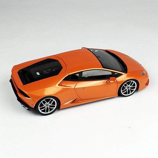 1/18 2015 Lamborghini Huracan LP610-4 (diecast ousia seri) Orange Diecast Araba, Kyosho 9511 - Görsel 3