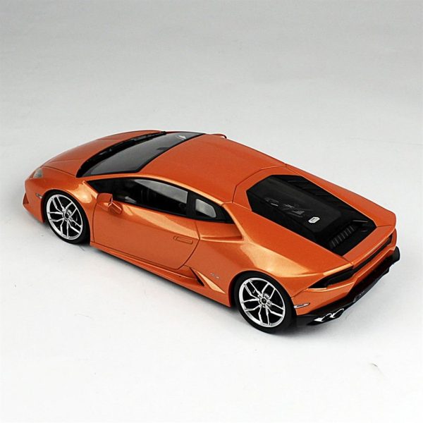 1/18 2015 Lamborghini Huracan LP610-4 (diecast ousia seri) Orange Diecast Araba, Kyosho 9511 - Görsel 4