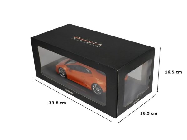 1/18 2015 Lamborghini Huracan LP610-4 (diecast ousia seri) Orange Diecast Araba, Kyosho 9511 - Görsel 5