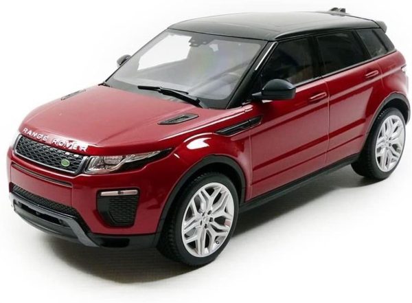 1/18 Range Rover Evoque (Diecast Ousia Sealed Body Seri) Siyah-Kırmızı Diecast Araba, Kyosho 9549