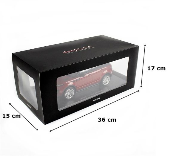 1/18 Range Rover Evoque (Diecast Ousia Sealed Body Seri) Siyah-Kırmızı Diecast Araba, Kyosho 9549 - Görsel 5