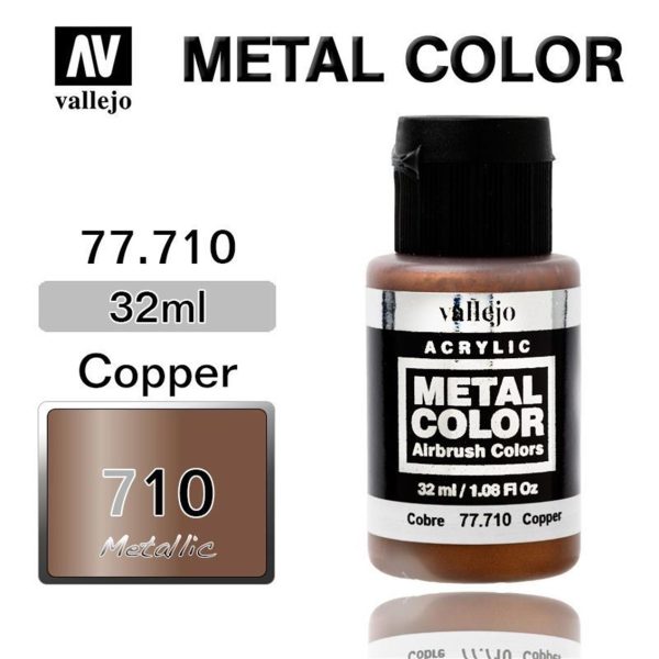 32 ml. Bakır Metal Color Serisi Maket Boyası, Vallejo 77710