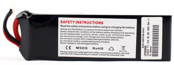 11.1 Volt 3S 45C 2600 Mah Li-Po Pil, Leopard - Görsel 3