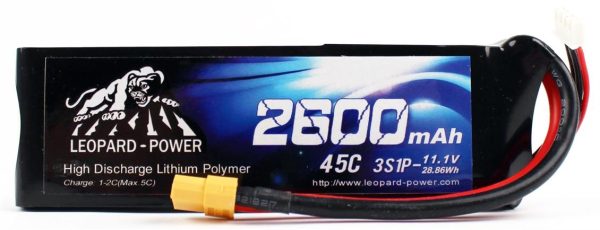 11.1 Volt 3S 45C 2600 Mah Li-Po Pil, Leopard - Görsel 2