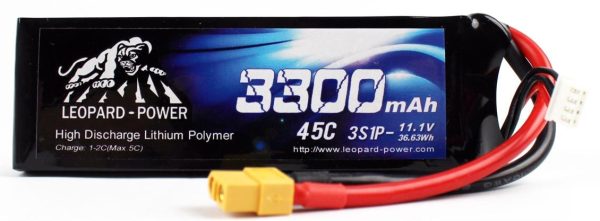 11.1 Volt 3S 45C 3300 Mah Li-Po Pil, Leopard - Görsel 2