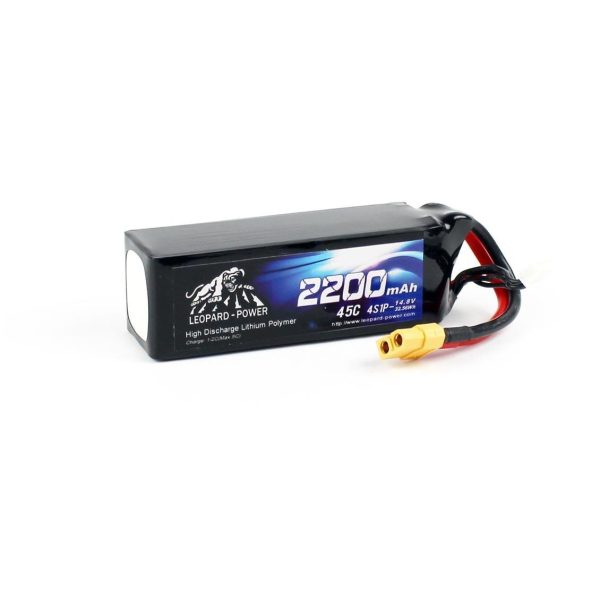 14.8 Volt 4S 45C 2200 Mah Li-Po Pil, Leopard