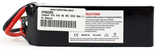 14.8 Volt 4S 45C 2200 Mah Li-Po Pil, Leopard - Görsel 3