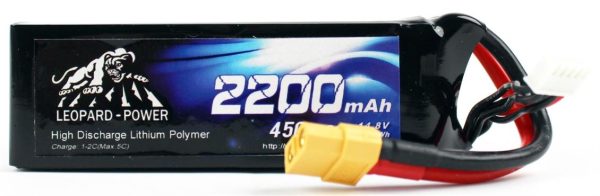 14.8 Volt 4S 45C 2200 Mah Li-Po Pil, Leopard - Görsel 2