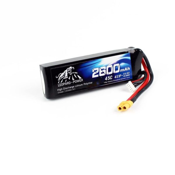 14.8 Volt 4S 45C 2600 Mah Li-Po Pil, Leopard