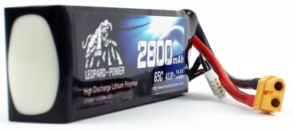 14.8 Volt 4S 65C 2800 Mah Li-Po Pil, Leopard - Görsel 3