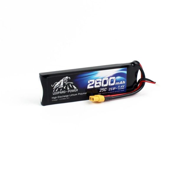 7.4 Volt 2S 25C 2600 Mah Li-Po Pil, Leopard