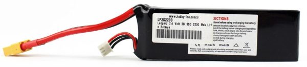 7.4 Volt 2S 35C 2200 Mah Li-Po Pil, Leopard - Görsel 3