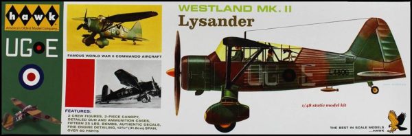 1/48 Westland Lysander Savaş Uçağı Maketi, Hawk 00410