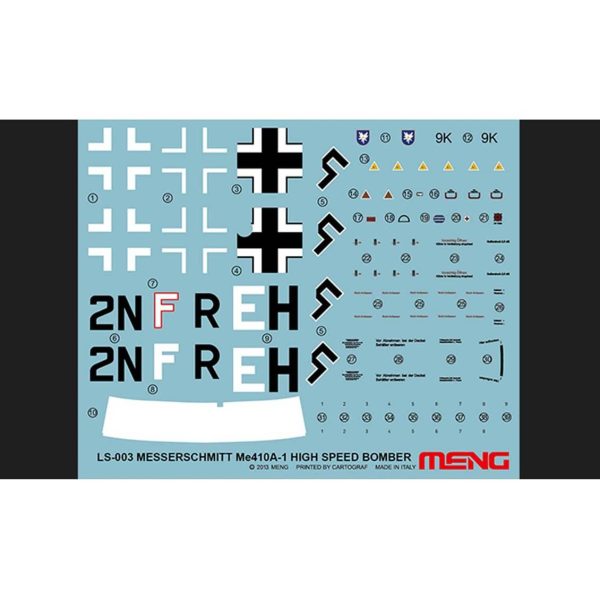 1/48 Messerschmitt Me 410A-1 Bombardıman Uçağı Maketi, Meng LS003 - Görsel 3