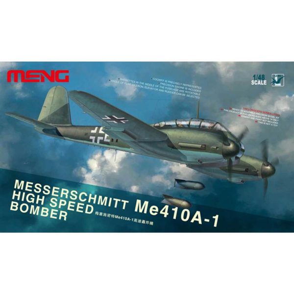 1/48 Messerschmitt Me 410A-1 Bombardıman Uçağı Maketi, Meng LS003