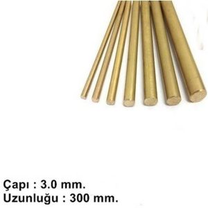 Prinç Yuvarlak Çubuk -3.0 Mm. -Uzunluk 300 Mm, K&S M57