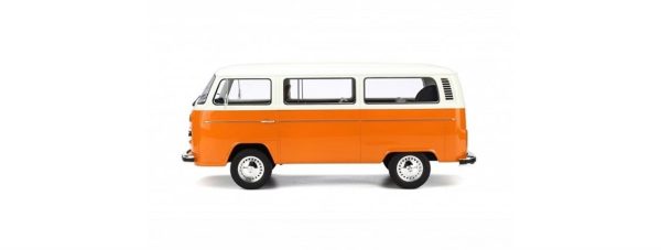 1/64 Volkswagen T2 Type 2 Bus Orange-Beyaz Diecast Minibüs Modeli, Maisto 19123 - Görsel 4