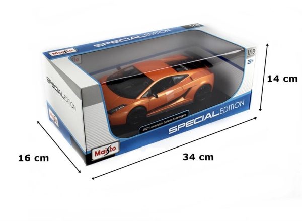 1/18 2008 Lamborghini Gallardo Superleggera (Special Edition) Orange Diecast Araba, Maisto 31149 - Görsel 5