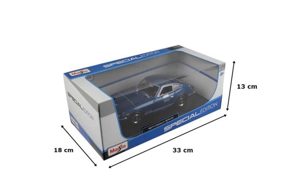 1/18 1971 Datsun 240Z Mavi Diecast Araba, Maisto 31170 - Görsel 5