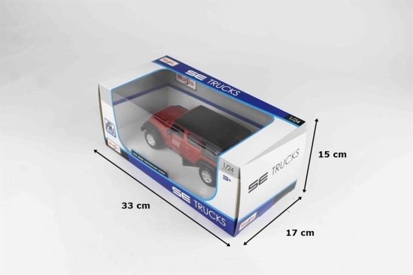 1/24 2015 Jeep Wrangler Unlimited Yeşil Diecast Cip Modeli, Maisto 31268 - Görsel 5