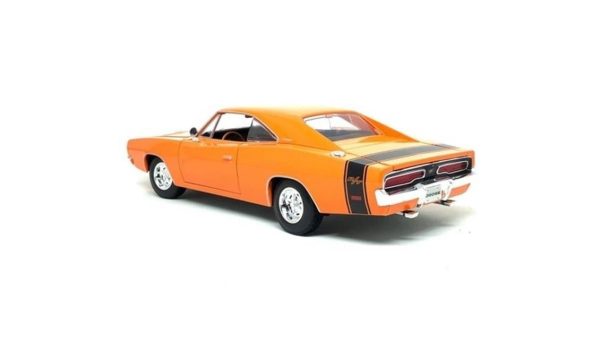 1/18 1969 Dodge Charger R/T Orange Diecast Araba, Maisto 31387 - Görsel 3