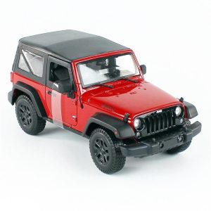 1/18 2014 Jeep Wrangler Kırmızı Diecast Cip Modeli, Maisto 31676