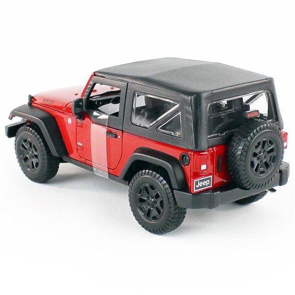 1/18 2014 Jeep Wrangler Kırmızı Diecast Cip Modeli, Maisto 31676 - Görsel 3