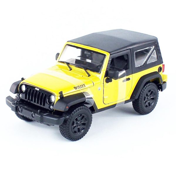 1/18 2014 Jeep Wrangler Sarı ergilemeye Diecast Cip Modeli, Maisto 31676 - Görsel 2