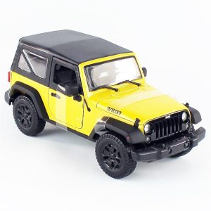 1/18 2014 Jeep Wrangler Sarı ergilemeye Diecast Cip Modeli, Maisto 31676