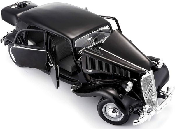 1/18 1952 Citroen 15 CV 6 Cylinder Siyah Diecast Araba, Maisto 31821 - Görsel 2