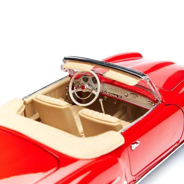 1/18 Mercedes Benz 190SL Convertible Kırmızı Diecast Araba, Maisto 31824 - Görsel 2