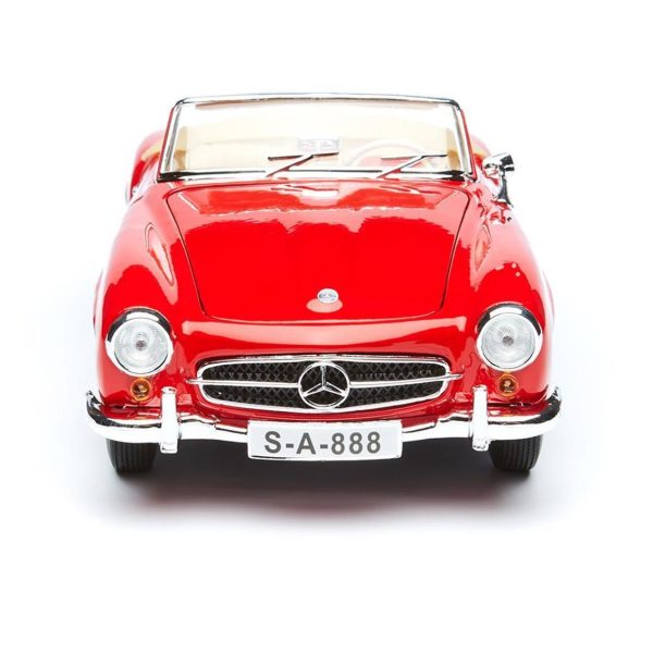 1/18 Mercedes Benz 190SL Convertible Kırmızı Diecast Araba, Maisto 31824 - Görsel 4