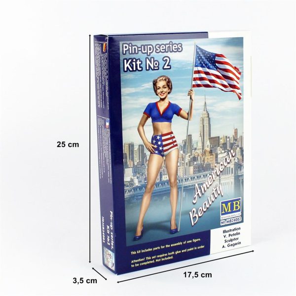 1/24 Pin-Up Serisi 2 Betty Figür Maketi, Master Box 24002 - Görsel 4