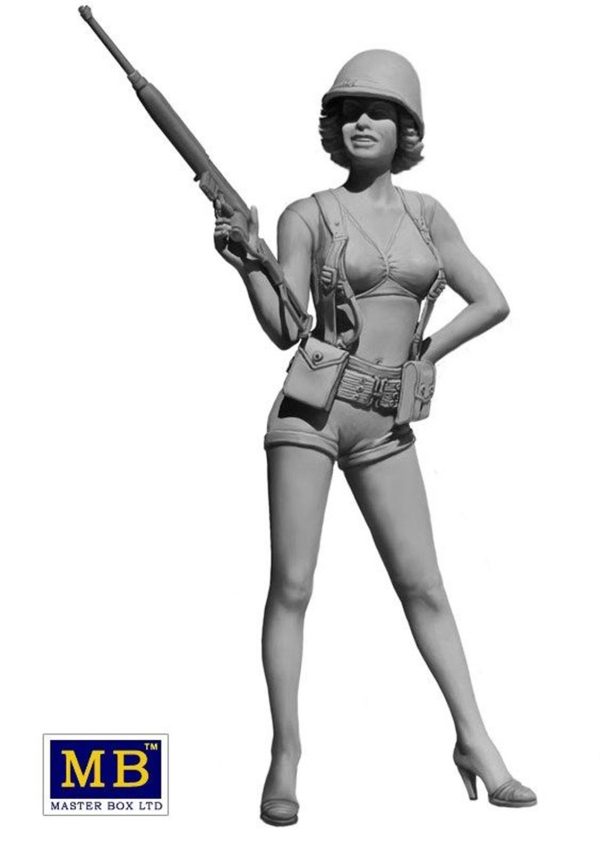 1/24 Pin-Up Serisi 3 Alice Figür Maketi, Master Box 24003 - Görsel 3