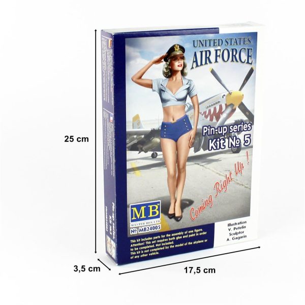 1/24 Pin-Up Serisi 5 Patty Figür Maketi, Master Box 24005 - Görsel 4