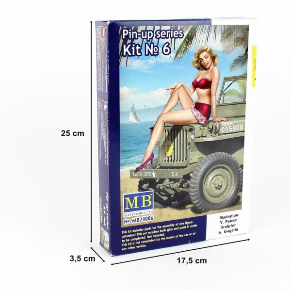 1/24 Pin-Up Serisi 6 Samantha Figür Maketi, Master Box 24006 - Görsel 4