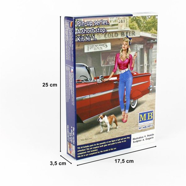 1/24 Pin-Up A-Short Serisi 1 Figür Maketi, Master Box 24015 - Görsel 4